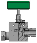 Игольчатый клапан Spir Star на давление 2069-4138 бар. С прижимной втулкой и гайкой.
